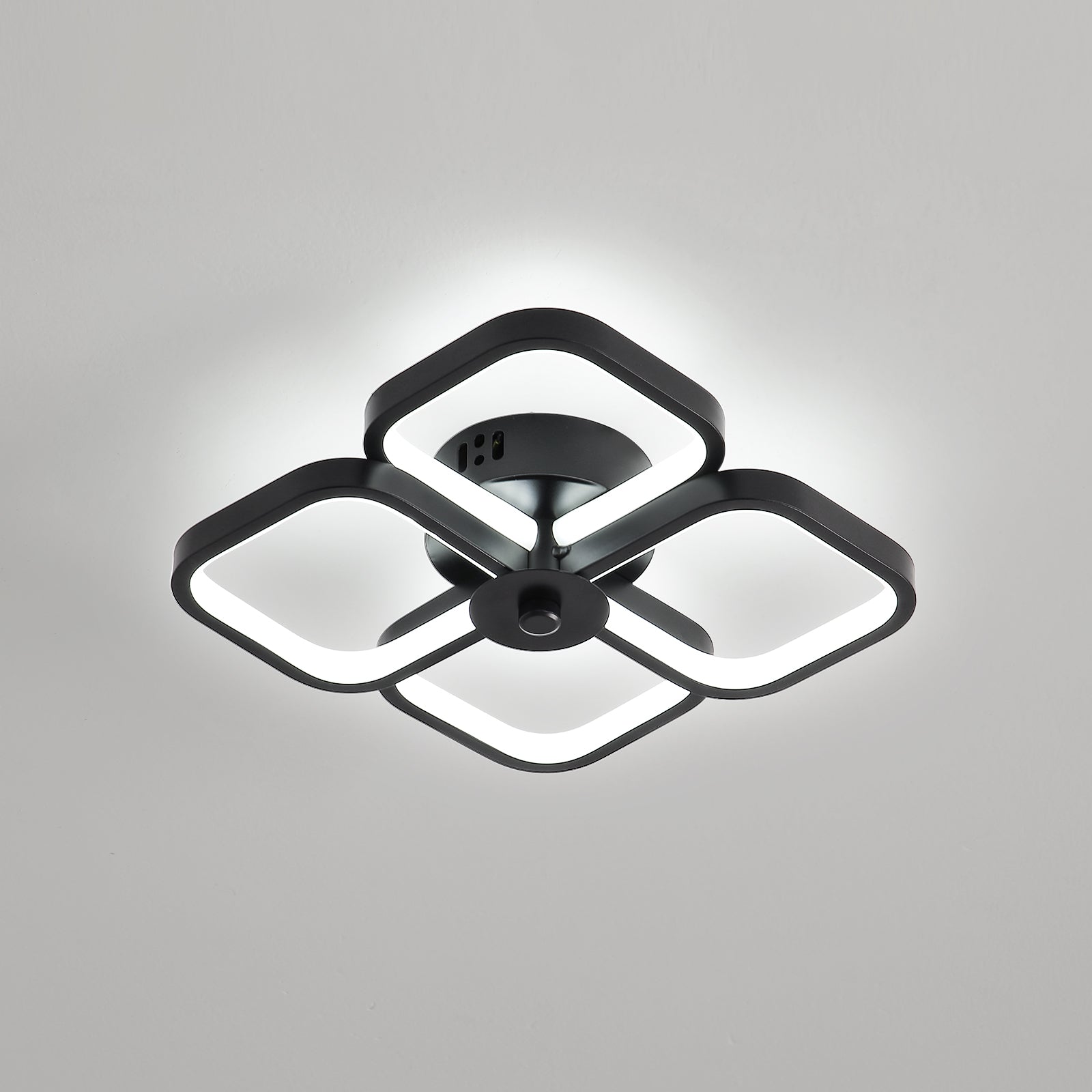 Plafonnier LED Lustre Lampe à suspension noire Lampe de Plafonnier LED Lustre Lampe à suspension noire Lampe de