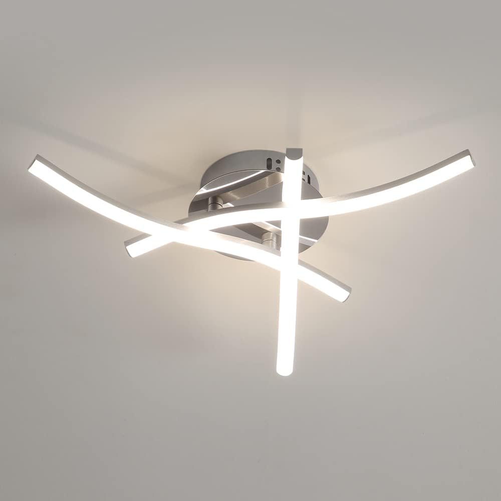 Plafonnier LED en Forme de Vague : Éclairez Votre Espace avec Style Moderne