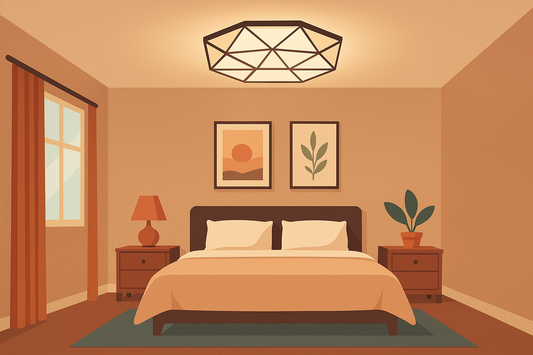 Éclairage de chambre  pas trop lumineux, mais adapté à chaque besoin