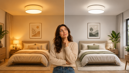 Plafonnier de chambre  lumière chaude ou neutre, que choisir