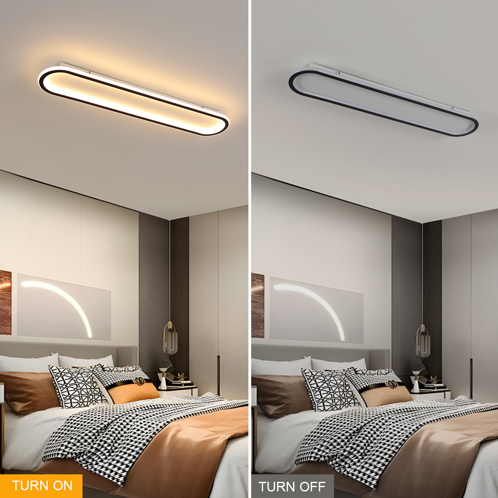 Diagramme de l'effet lumineux du plafonnier