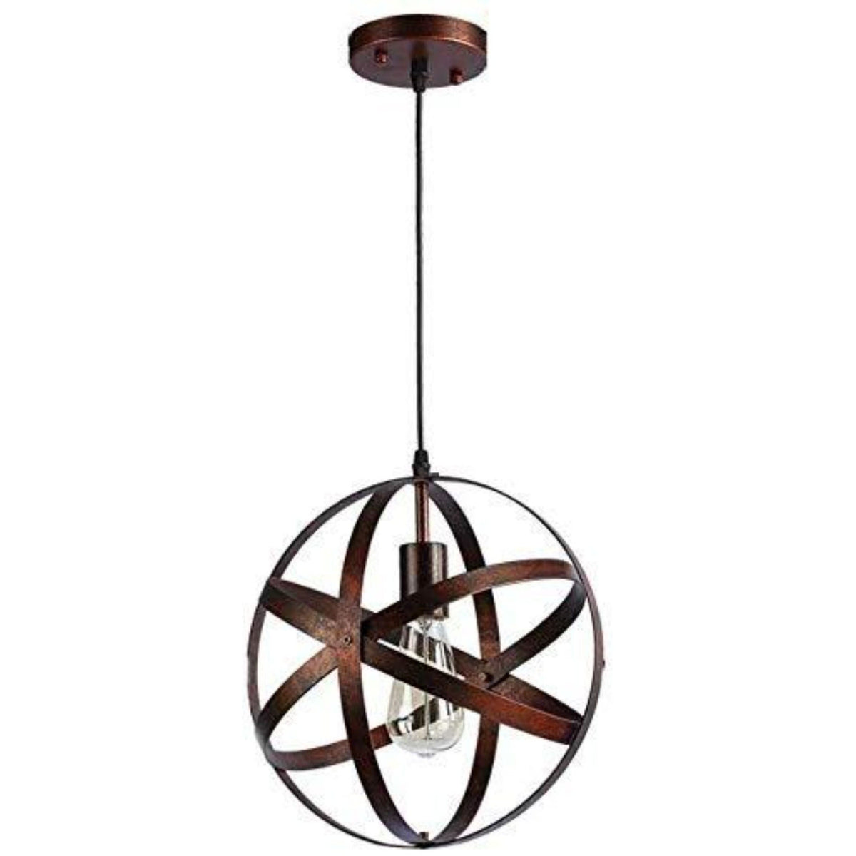 Lampe Suspension Vintage, Retro Lustre Plafonniers, E27 Industrielle éclairage de Plafond pour restaurant bar salle à manger luminaire 30cm