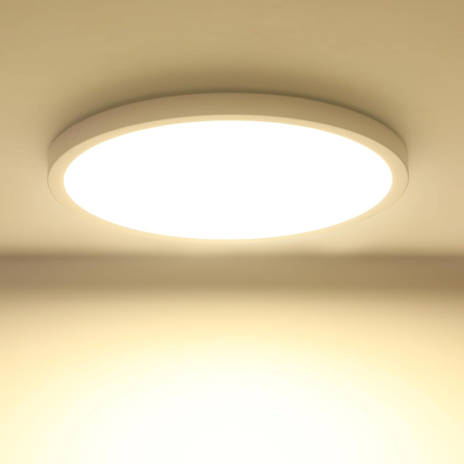 Plafonnier LED Salle de Bain 24W 4000K, Luminaire Moderne
