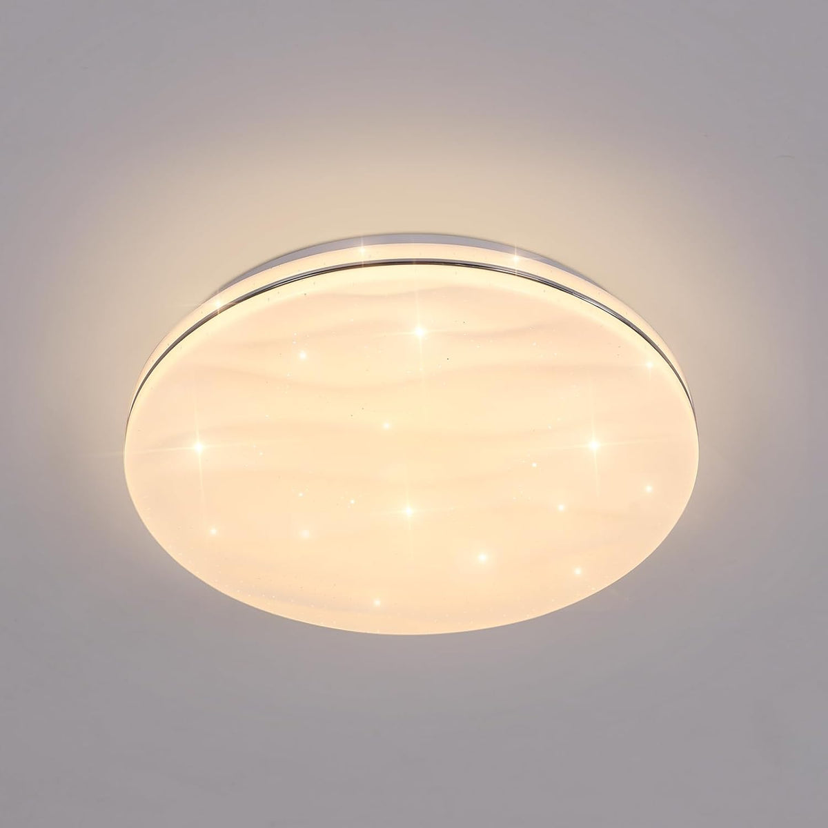 Luminaire Plafonnier Led Étoilé, 24W Lampe de Plafond