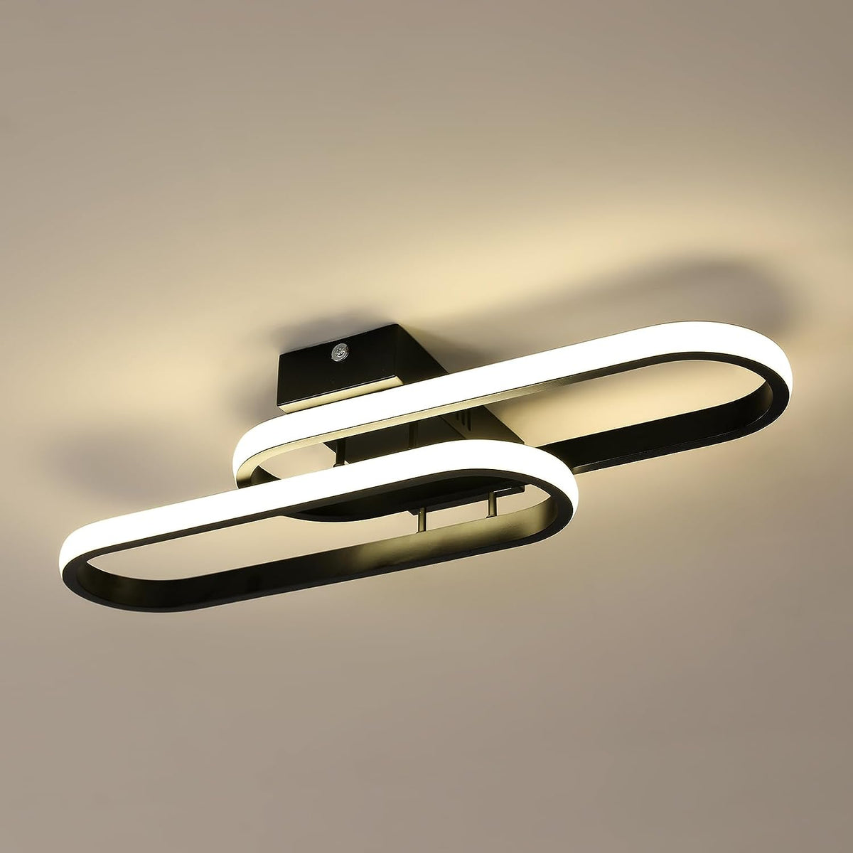 Plafonnier LED 32W 3600LM, Luminaire Plafonnier Moderne, Lampe de Plafond Acrylique