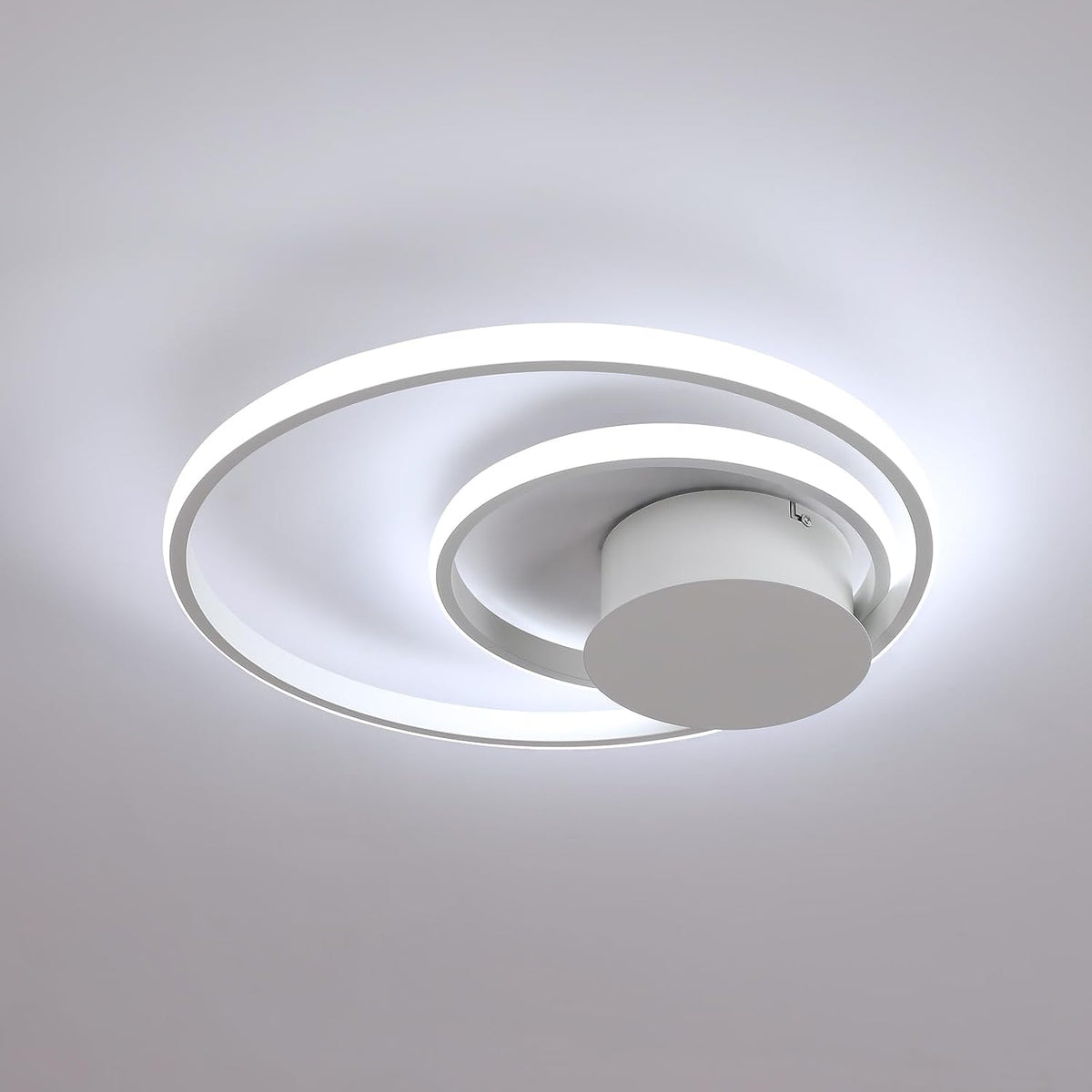 Plafonnier LED, Lampe de Plafond Moderne 32W 3600LM, Luminaire Plafonnier Rond en Aluminium