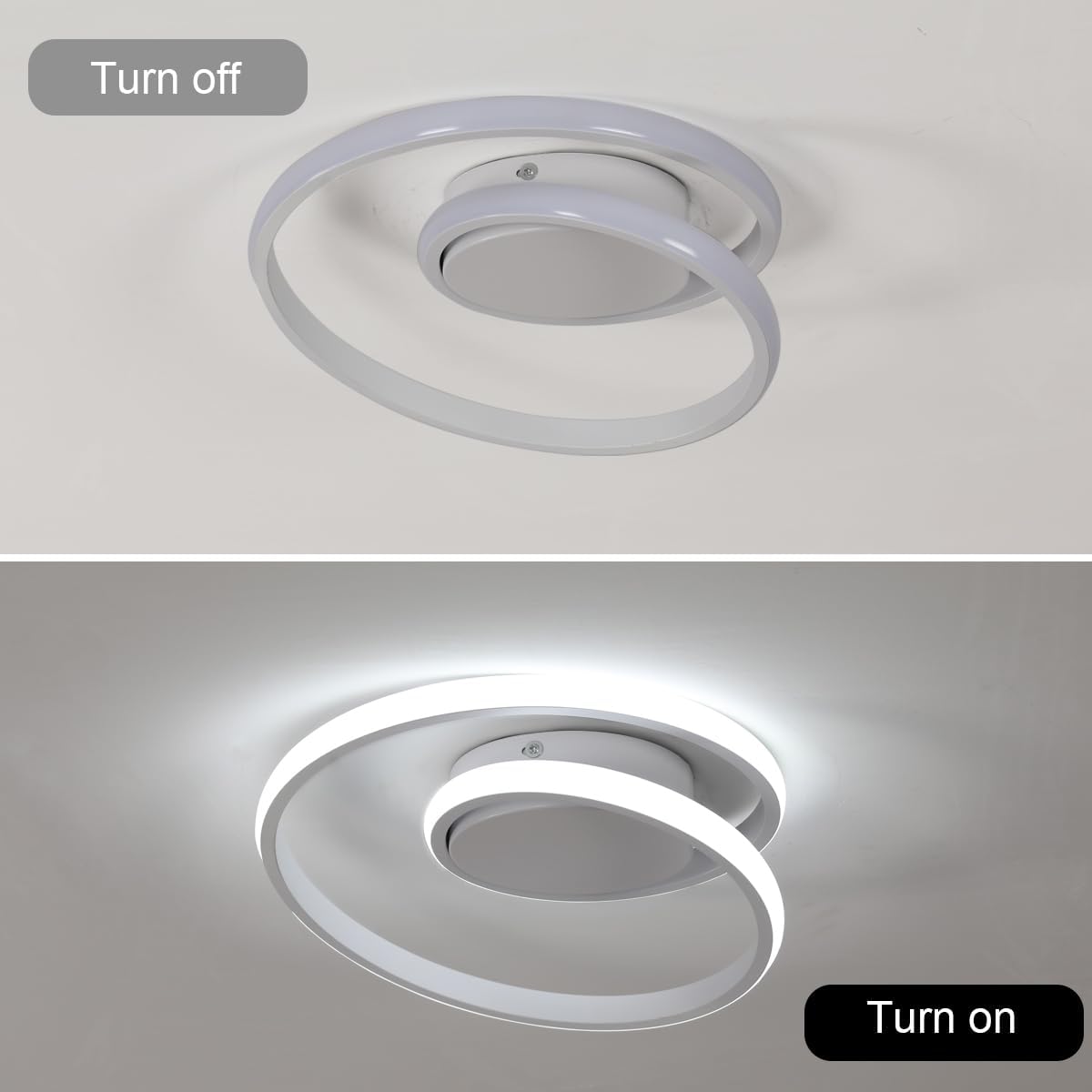 Diagramme de l'effet lumineux du plafonnier