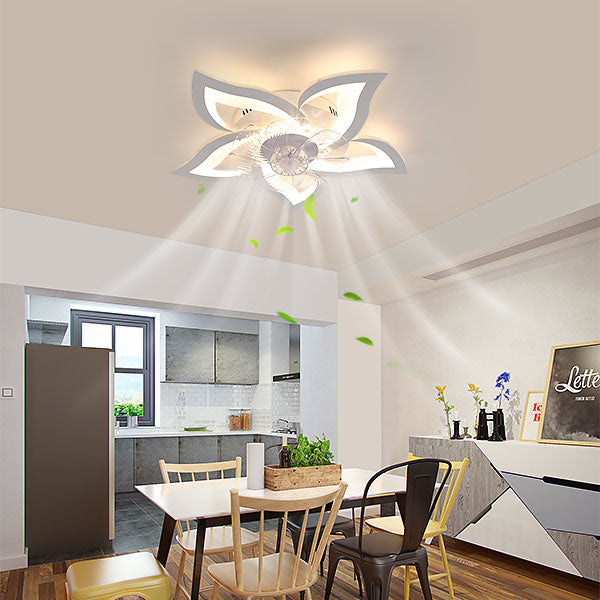 Ventilateur de Plafond avec Éclairage, 62W Moderne Plafonnier LED avec Télécommande