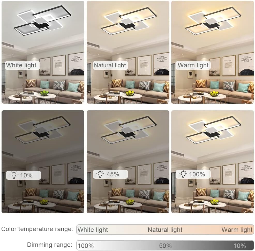 Diagramme de l'effet lumineux du plafonnier