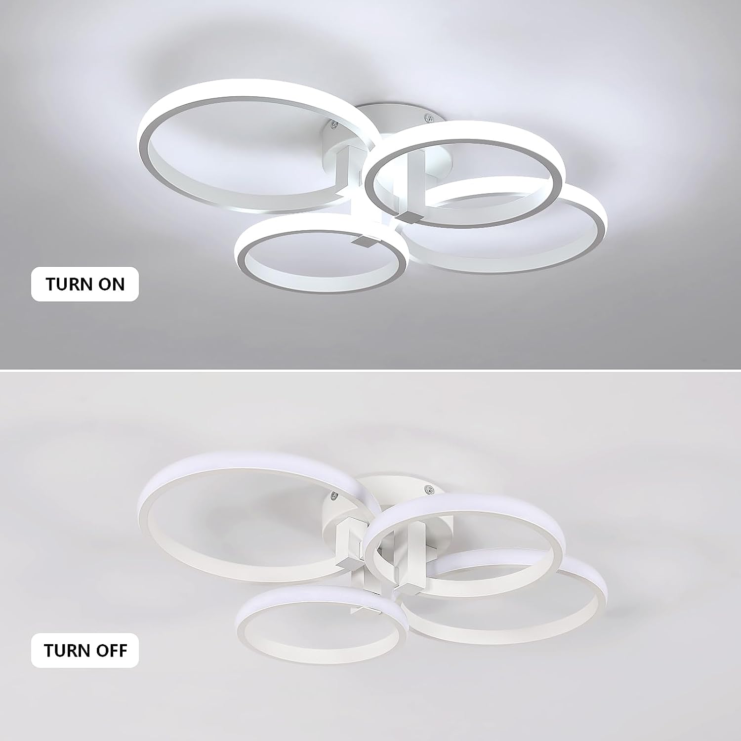 Diagramme de l'effet lumineux du plafonnier