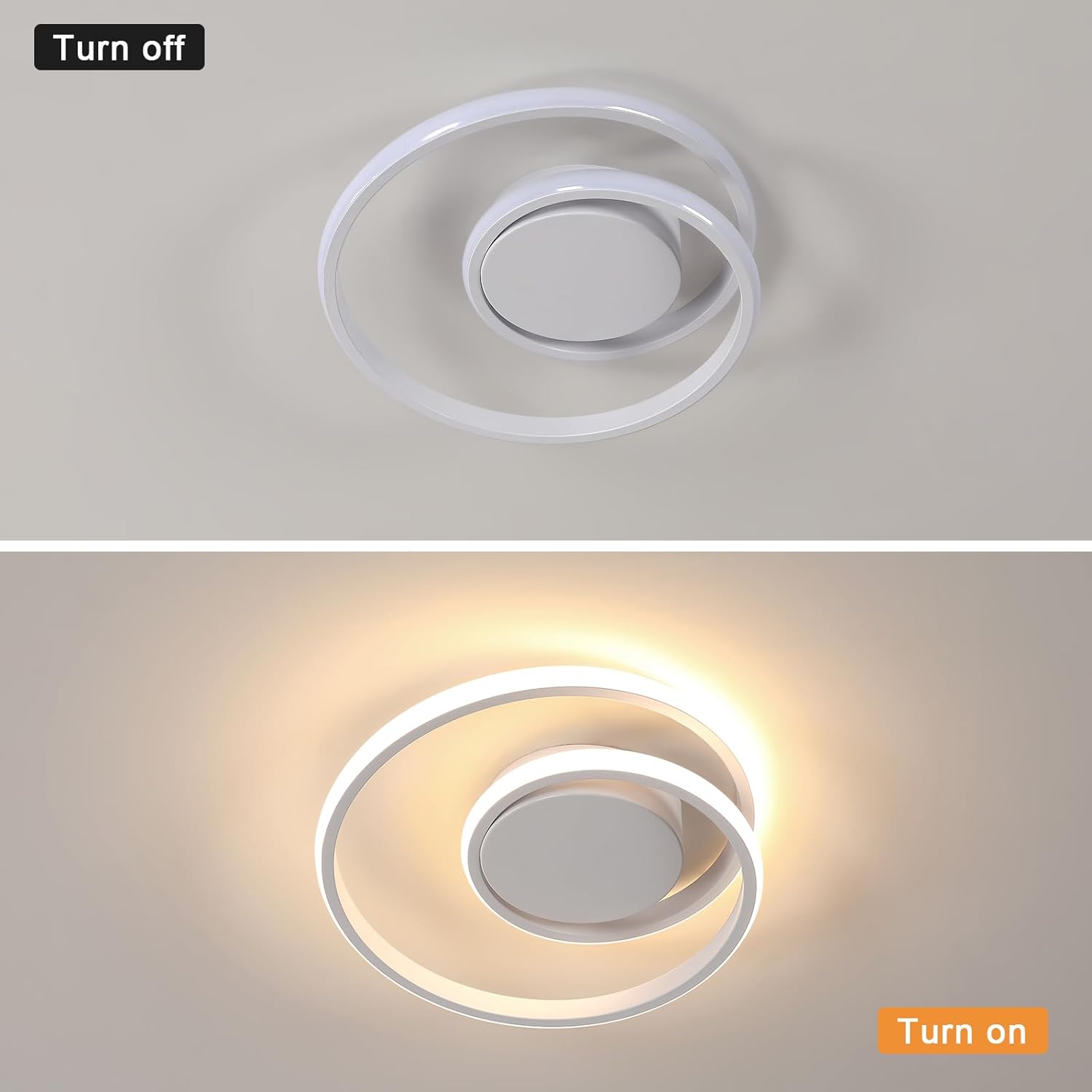 Diagramme de l'effet lumineux du plafonnier