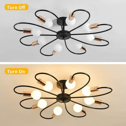 Diagramme de l'effet lumineux du plafonnier
