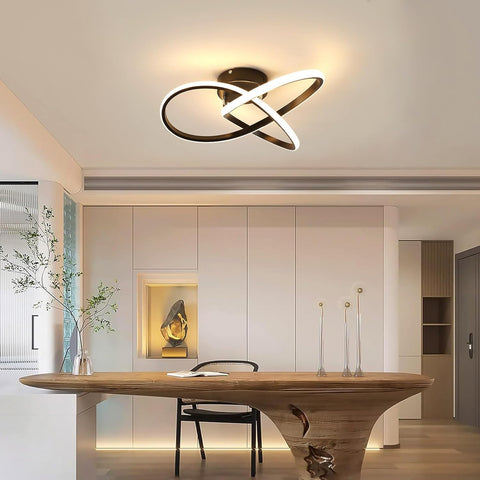 Lustre de Plafond LED en Aluminium en Forme de Trèfle Plafonnier
