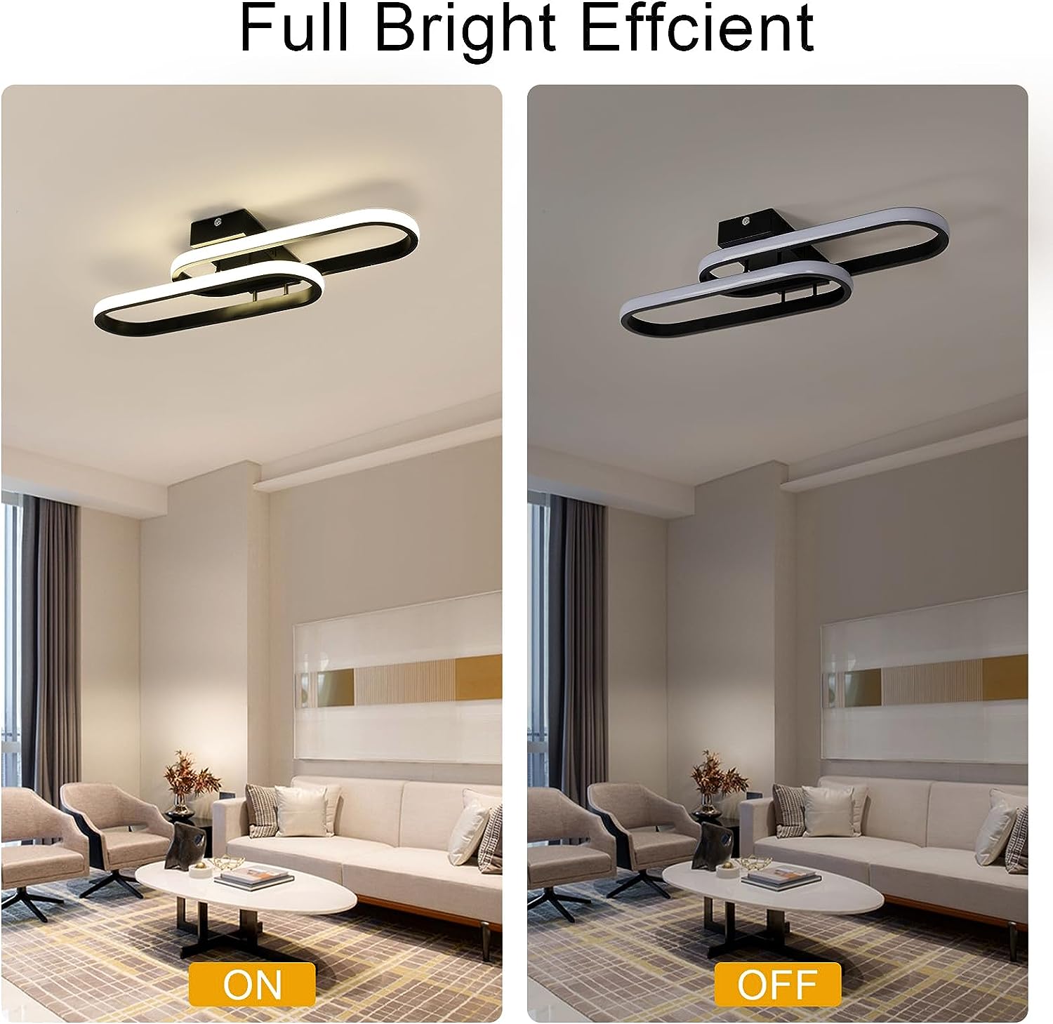 Diagramme de l'effet lumineux du plafonnier