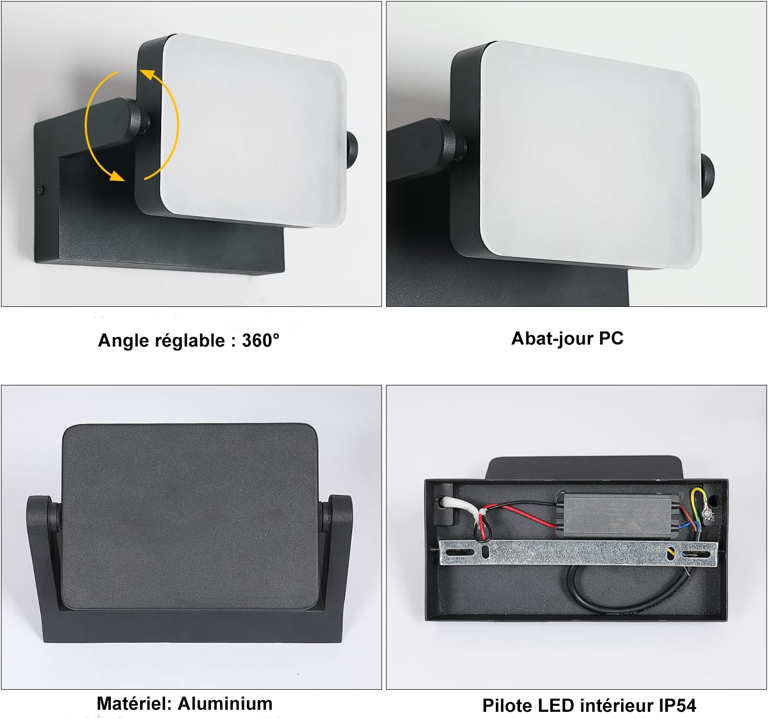 Détail de l'applique murale extérieure