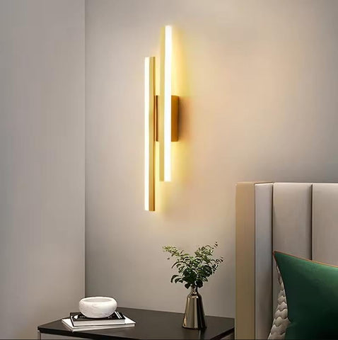 Applique Murale LED 16W Dorée Moderne 3 Températures 1800LM