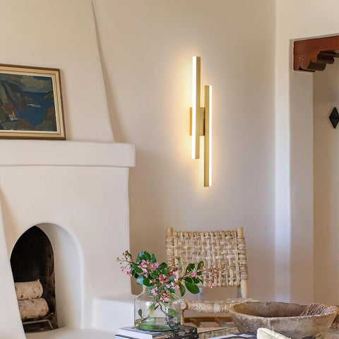 Applique Murale LED 16W Dorée Moderne 3 Températures 1800LM