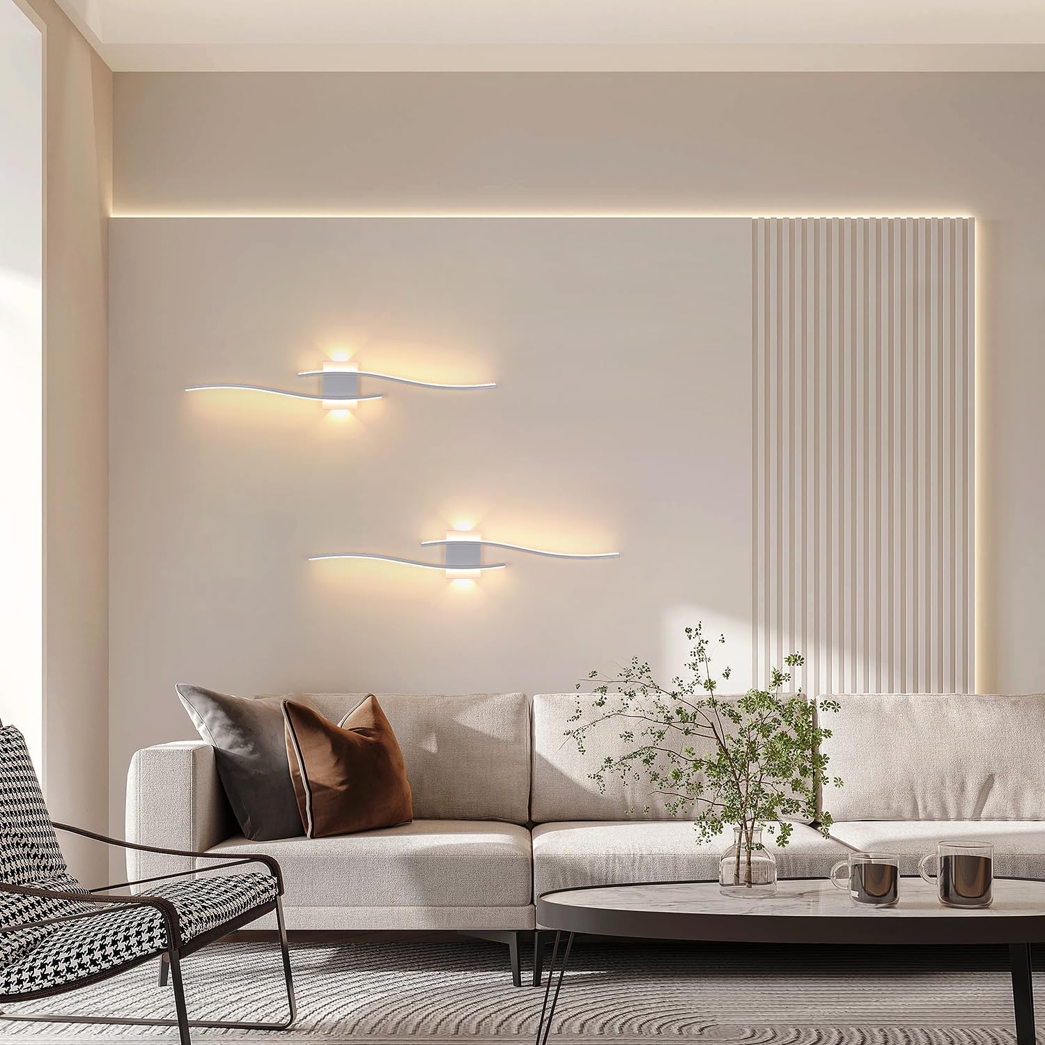 Aplica LED de Perete Minimalistă cu Formă Arcuită