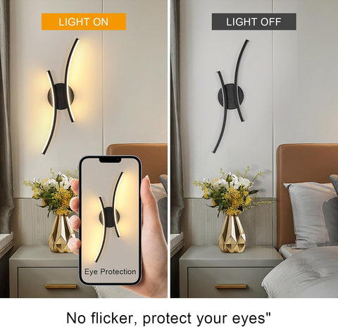 Applique murale LED Design créatif incurvé