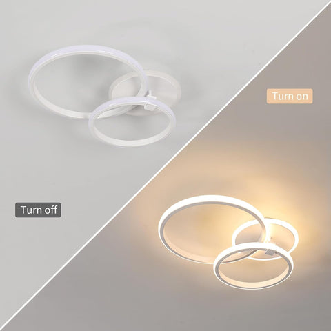 Plafonieră LED Modernă 42W Rotundă Lumină Caldă