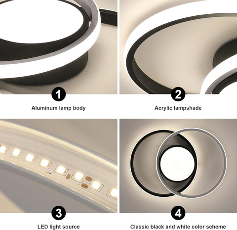 Lampă LED de Tavan Rotundă Modernă 42W