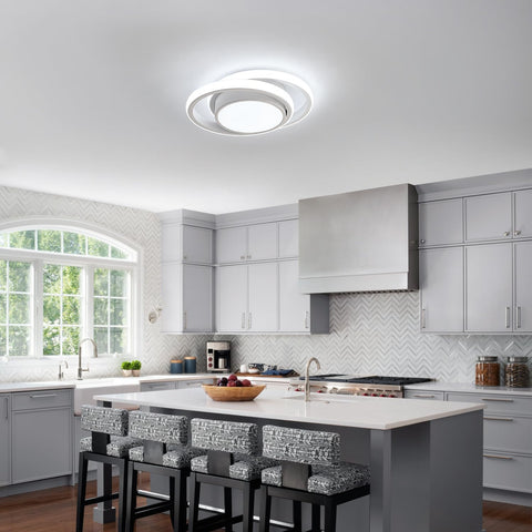 Plafonnier LED Rond Moderne 32W 6500K