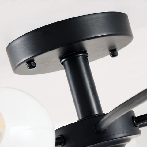 Moderne Plafonnier, Créatif Lampe Plafond, Métal Noir or E27 pour le restaurant du salon Studio 3-Lumières(Sans ampoules)