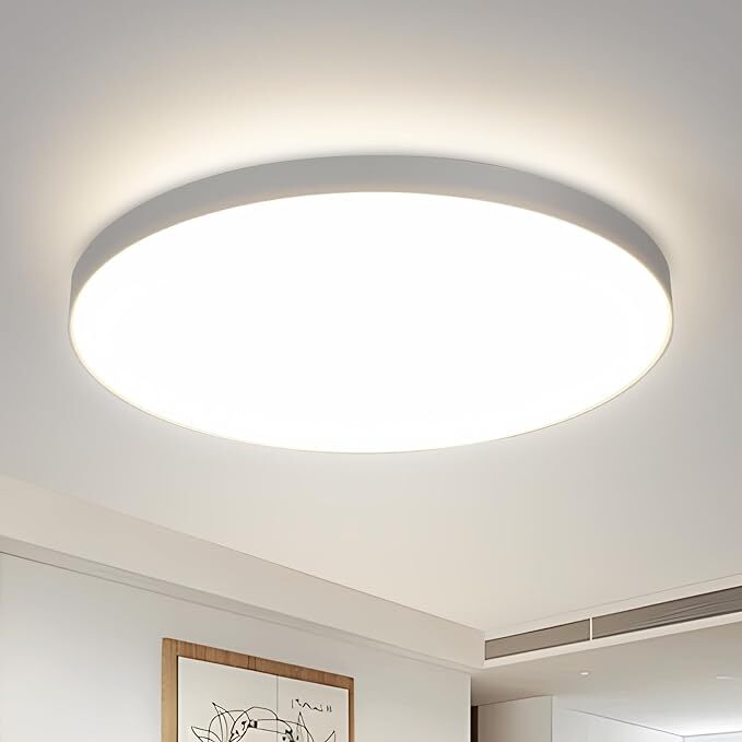 Plafonnier LED Rond Blanc, 18W 4000K Lumière Blanche Neutre