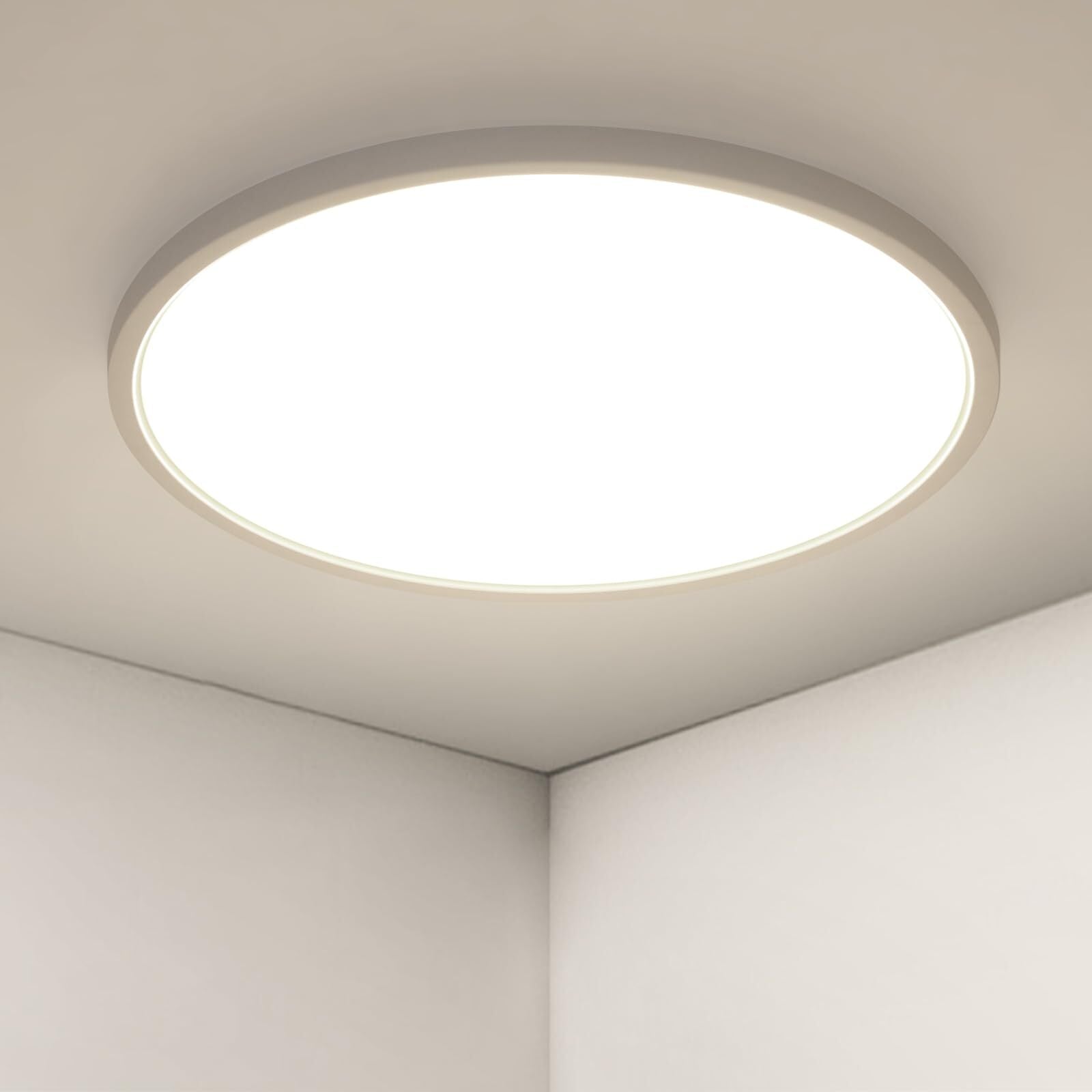 Plafonnier LED ultra-mince, Blanc Rond*40CM, 36W 5000K Lumière Blanche Neutre