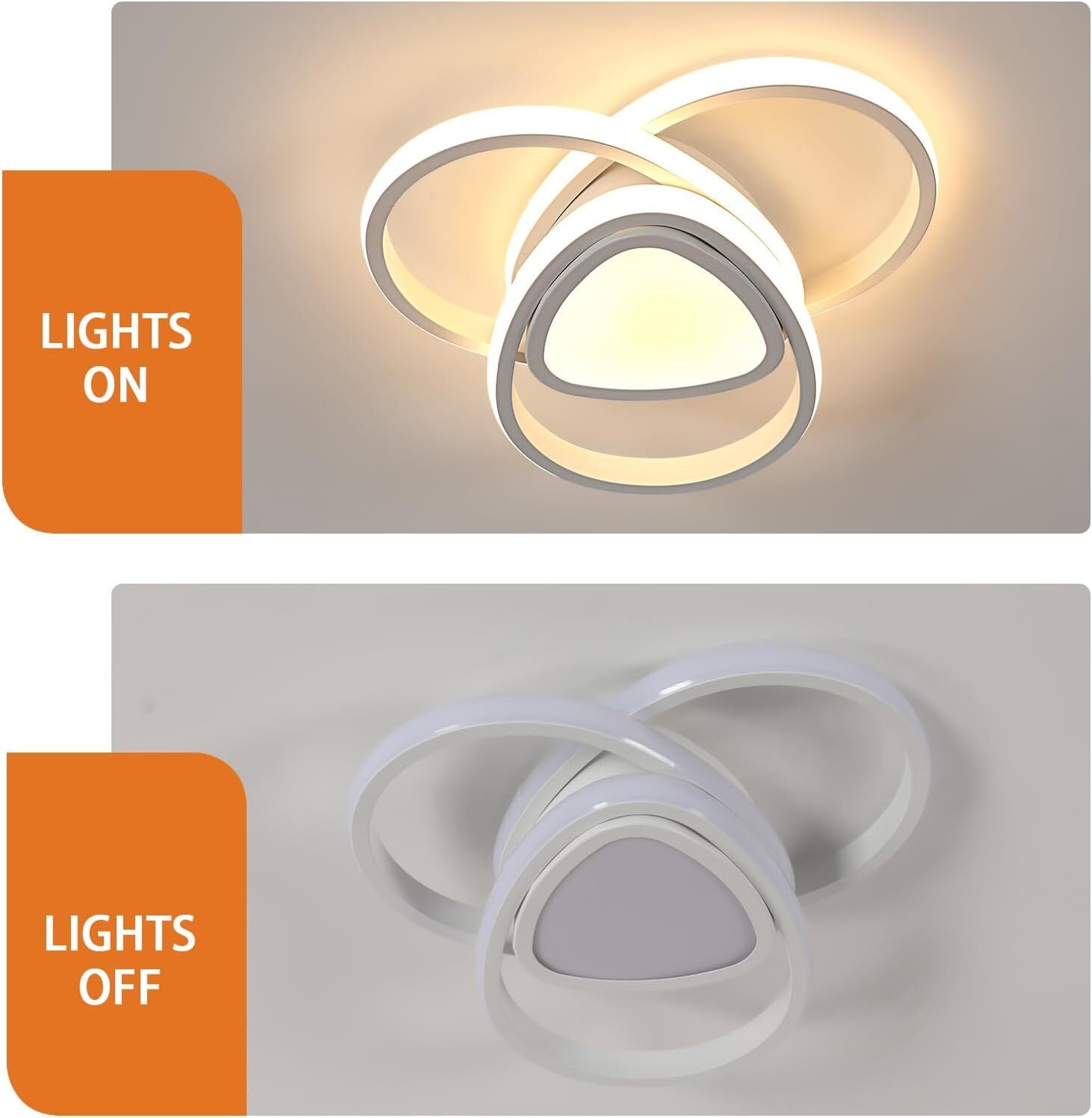 Diagramme de l'effet lumineux du plafonnier