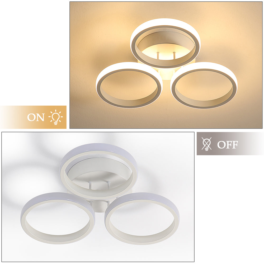 Diagramme de l'effet lumineux du plafonnier