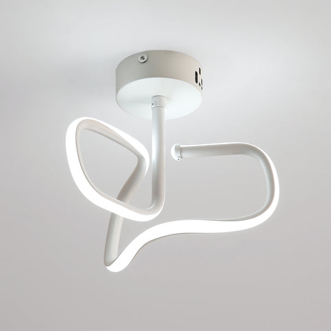 16W Plafonnier Led, Moderne Creative Métal Acrylique Design Plafond Lampe en Aluminium, 6000K Blanc Lampe de Plafond, Luminaire Plafonnier Led Moderne pour Salon, Chambre à Coucher, Cuisine