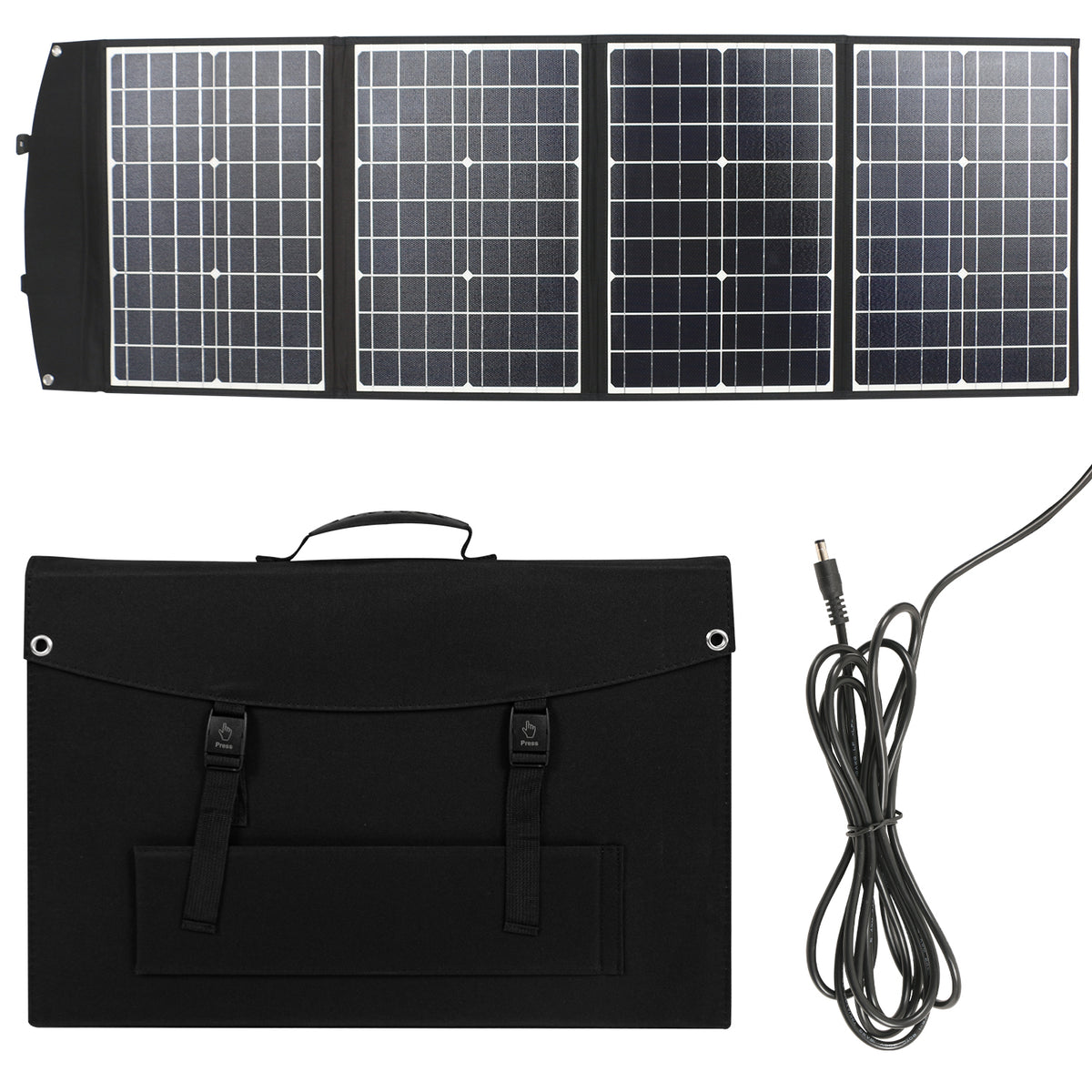 Panneaux solaires pliables portables pour le camping, la randonnée, le sac, le chargeur, 120W