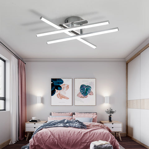 Lampe de plafond LED, 18 W plafonnier LED et minimaliste, lumières blanches froides, 6500 K, LED intégrées, plafonnier pour chambre à coucher, salon, salle à manger, IP20