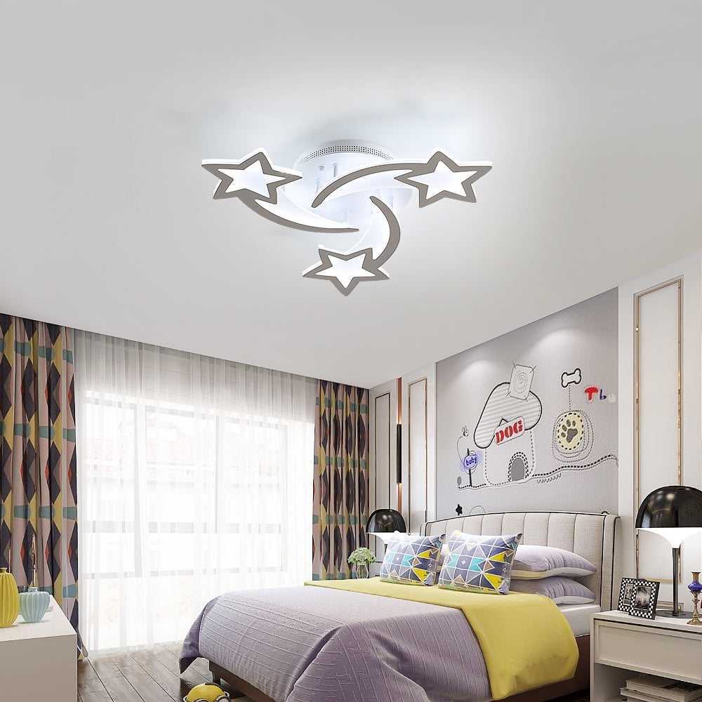 Plafonnier LED 40W, Lampe de plafond en forme Star moderne