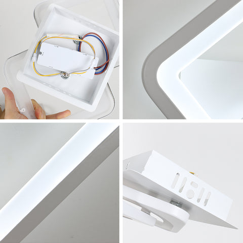 Applique Murale Intérieure 21w Lampe Murale LED, Forme Convertible, pour Escaliers Intérieurs Salon Chambre Dimmable 3000K/4000K/6500K