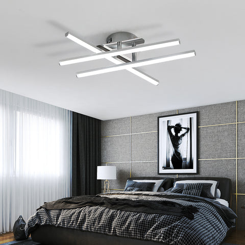 Lampe de plafond LED, 18 W plafonnier LED et minimaliste, lumières blanches froides, 6500 K, LED intégrées, plafonnier pour chambre à coucher, salon, salle à manger, IP20