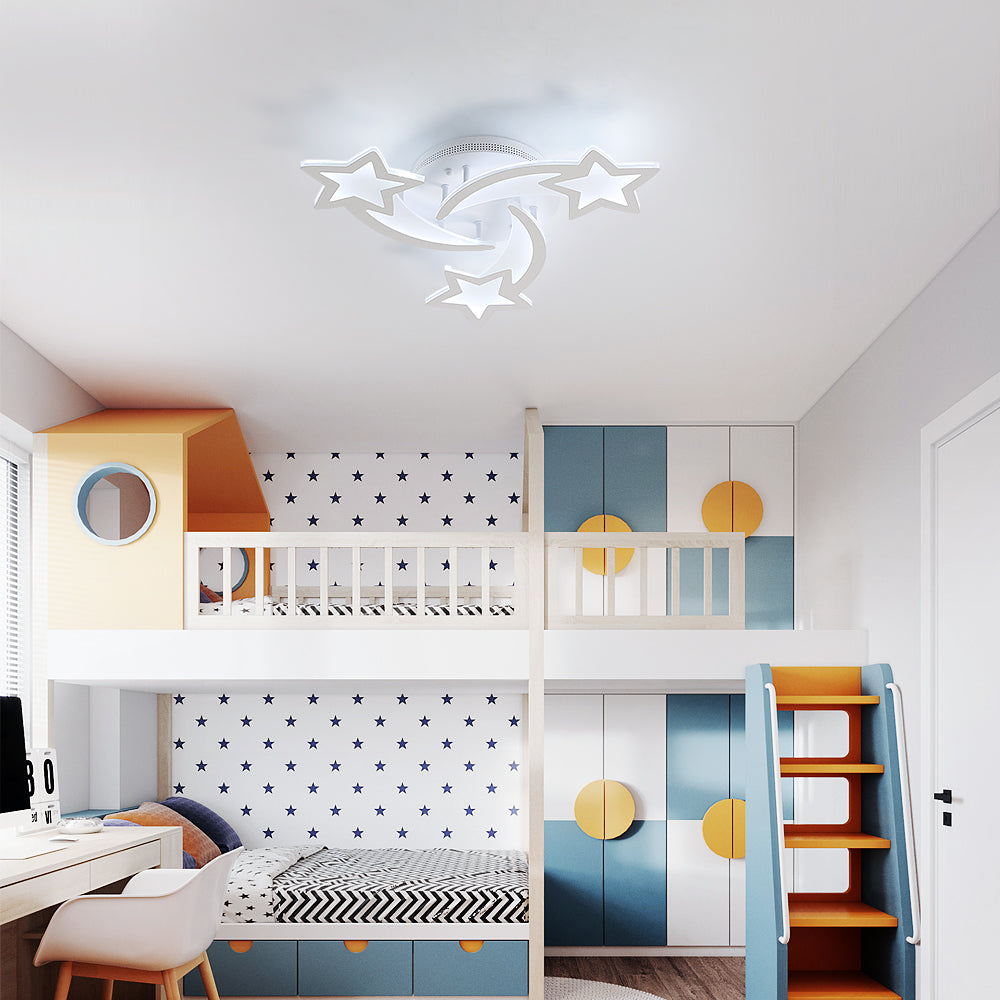 Plafonnier LED 40W, Lampe de plafond en forme Star moderne