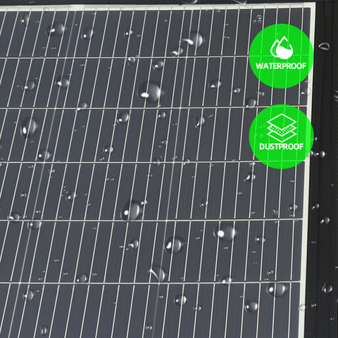 Panneau solaire 200W - Puissance monocristalline, sortie DC 20V/10A ou 39V/5.12A, 3 plis