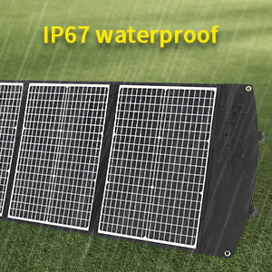 100W Kit Panneau solaire pliable portable monocristallin avec 3 ports USB Pour Plein air