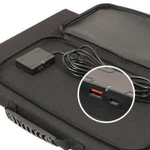 100W Kit Panneau solaire pliable portable monocristallin avec 3 ports USB Pour Plein air