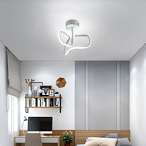 16W Plafonnier Led, Moderne Creative Métal Acrylique Design Plafond Lampe en Aluminium, 6000K Blanc Lampe de Plafond, Luminaire Plafonnier Led Moderne pour Salon, Chambre à Coucher, Cuisine