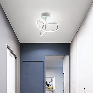 16W Plafonnier Led, Moderne Creative Métal Acrylique Design Plafond Lampe en Aluminium, 6000K Blanc Lampe de Plafond, Luminaire Plafonnier Led Moderne pour Salon, Chambre à Coucher, Cuisine