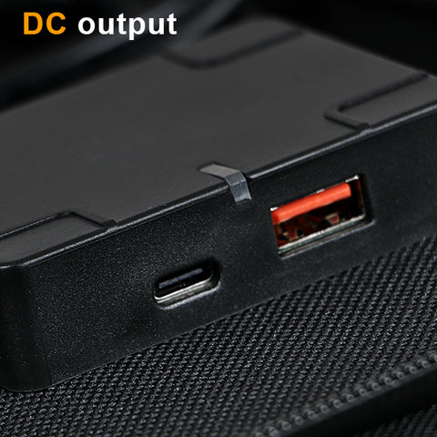 75W Pliable Efficace MonocBN Panneau Solaire, Chargeur Extérieur Voyage Sac Pliant avec 3 Panneaux Solaires DC/ USB/ TYPE-C