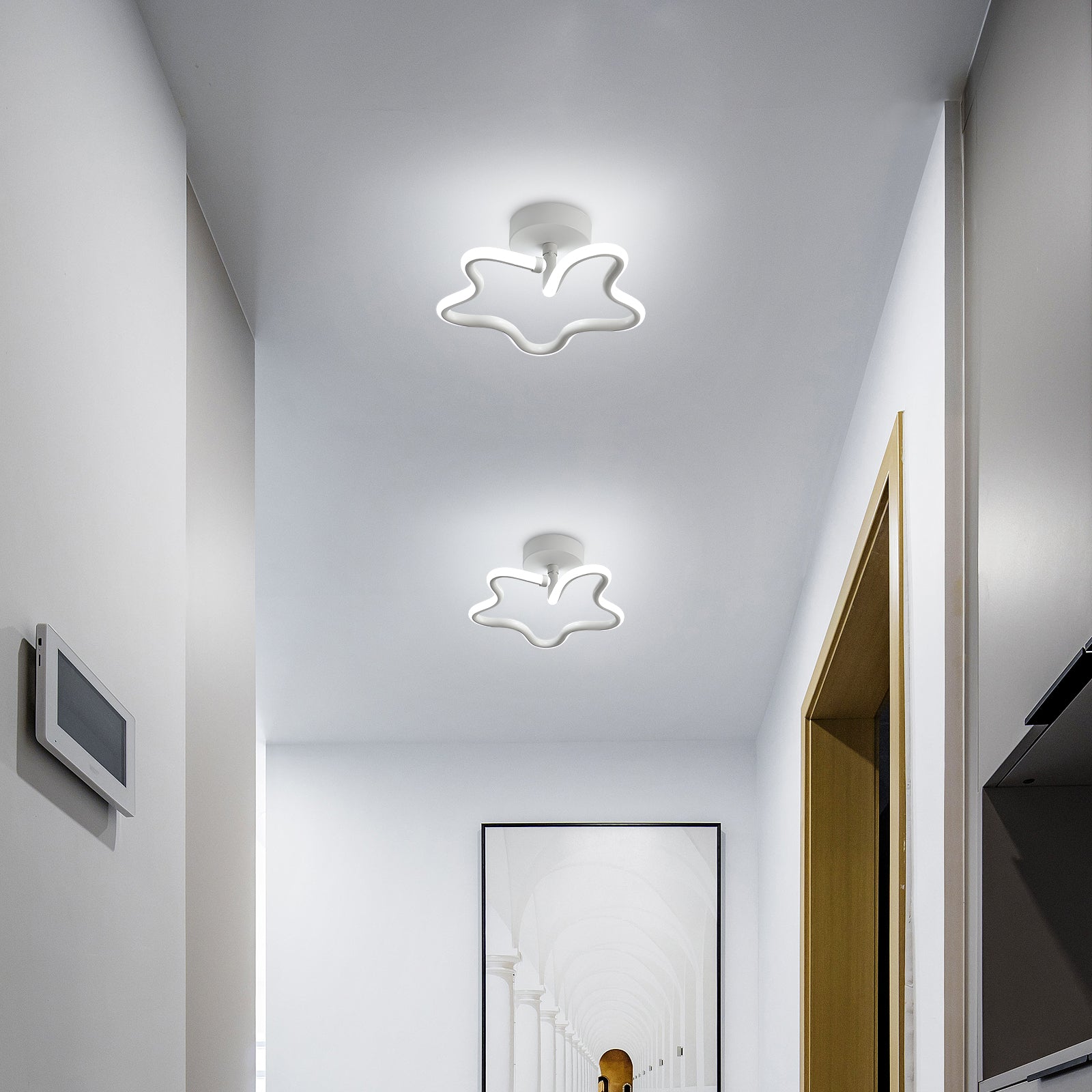 Plafonniers LED, Star Led Lustres Modernes,16W 1600 Lummen 6000k