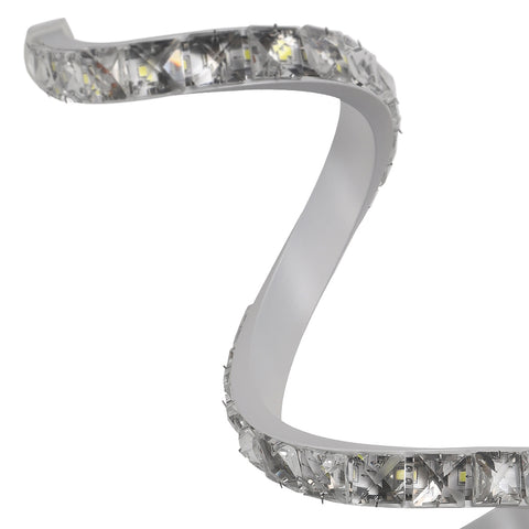 Applique Murale en Cristal, Applique Murale Intérieur LED 18W, Applique Cristal Nordique Décoration pour Chambre à Coucher, Chevet, Blanc Froid