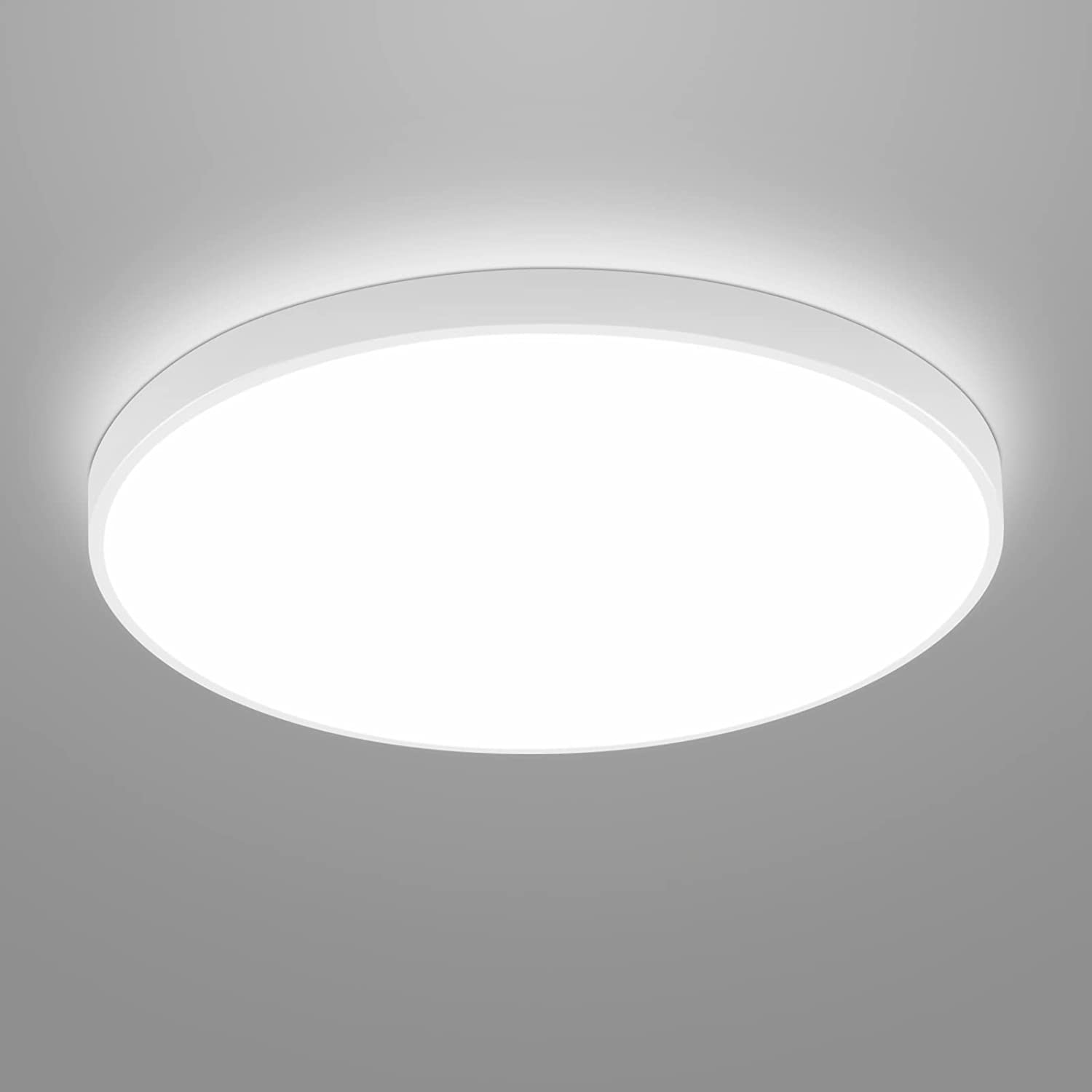 Plafonnier LED Rond, Lampe de Plafond pour Salle de Bain , IP54 Imperméable 6500K Blanc Froid