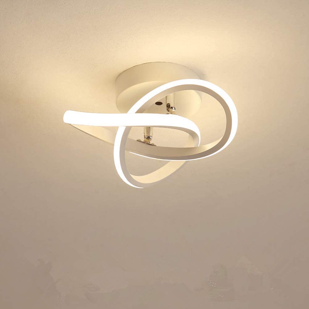 Plafonnier LED Moderne, 22W Lampe de Plafond, Plafonnier LED Design en Forme de Fleur