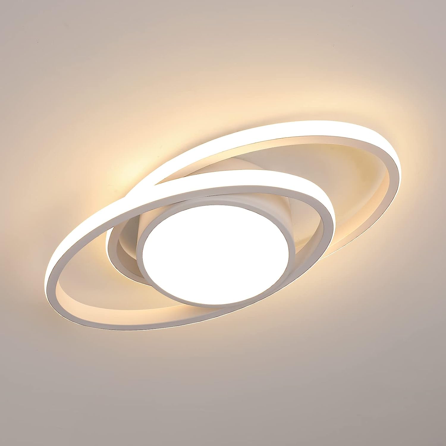 Plafonnier LED, Luminaire Plafonnier Chambre, 39W 4000lm, Rond Lampe de plafond Moderne 