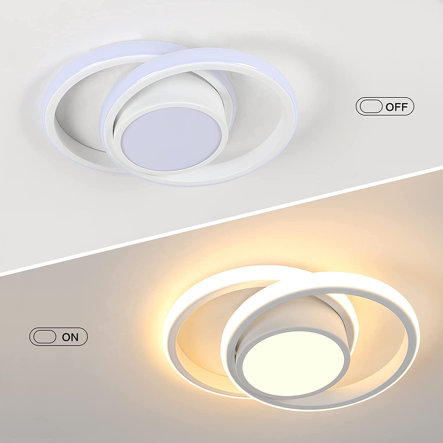 Diagramme de l'effet lumineux du plafonnier